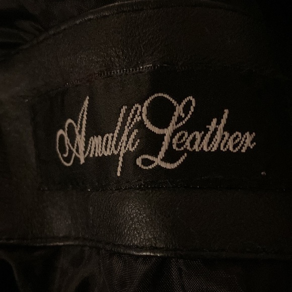 Amalfi Leather Jacket/Coat SZ L Y2K - Picture 6 of 6